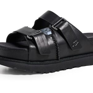UGG Black Chunky Slide Sandals
